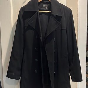 Black trench coat women’s size small - Gallery